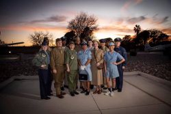 Group Photo in Historic USAF Uniforms