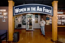 Women in the Air Force display