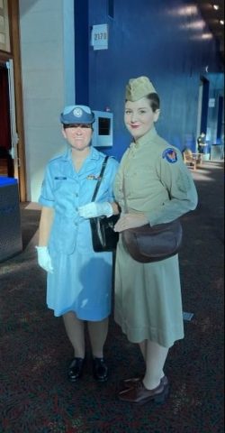 Volunteers in Living History Air Force uniforms during the 2022 Air Force Ball.