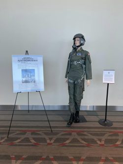 Air Force uniform on mannequin to showcase September 11 Terrorism Attacks.