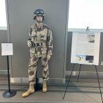 Air Force uniform on mannequin showcasing Operation Desert Storm.