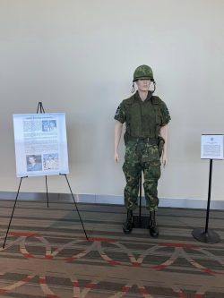 Air Force uniform on mannequin of CMSFT Richard Etcherger.