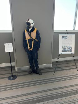 Mannequin in Air Force uniform showcasing MiG Alley.