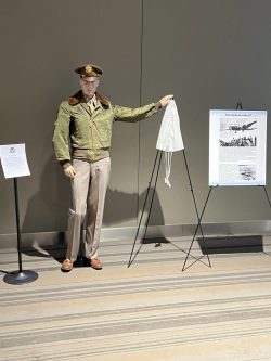 Mannequin in Air Force uniform showcasing The Berlin Airlift.