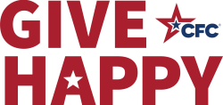 Logo says "Give Happy CFC" in honor of the Combined Federal Campaign 2023 theme.