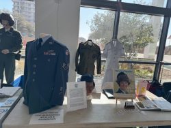 The exhibit featured several static displays of USAF uniforms and artifacts much to the delight many of the veterans who donned them back in the day.